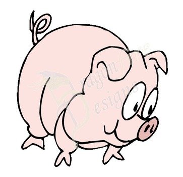 Cartoon Pig Clip Art N8