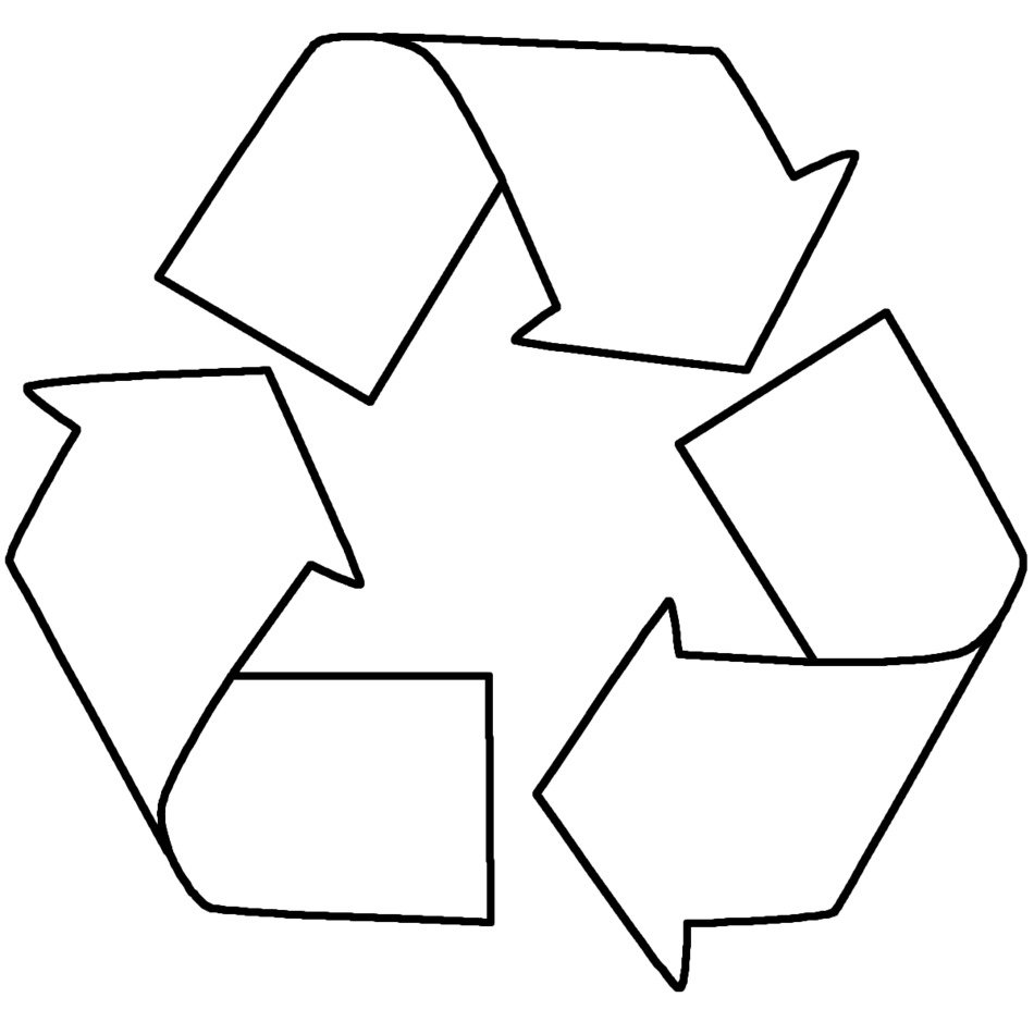Recycling Sign Coloring Page