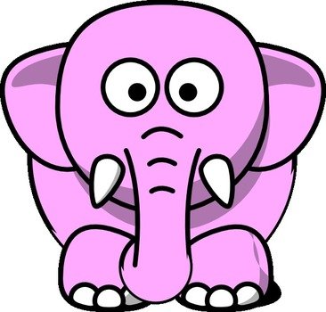 Pink Elephant Clip Art N3