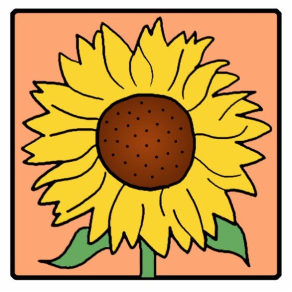 Cartoon Sunflower Clip Art N2