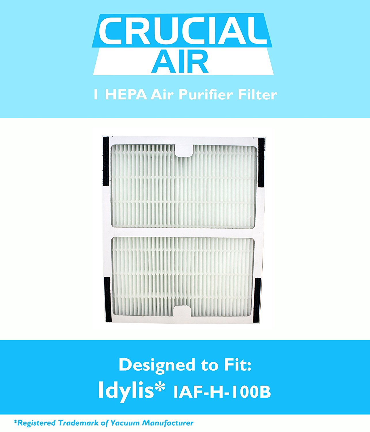 Idylis B HEPA Air Purifier Filter, Fits Idylis Air Purifiers IAP-10-125 ...