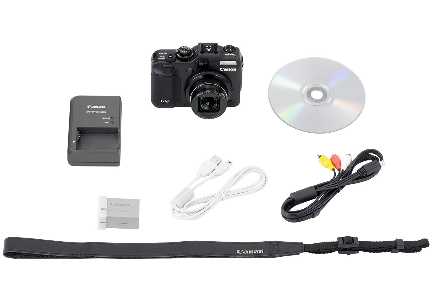 Canon Digital Camera PowerShot G12 PSG12 10MP 5x Optical Zoom Wide ...