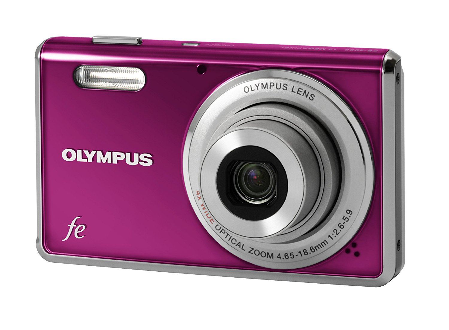 Olympus FE-4000 12MP Digital Camera with 4x Wide Angle Optical Zoom and ...