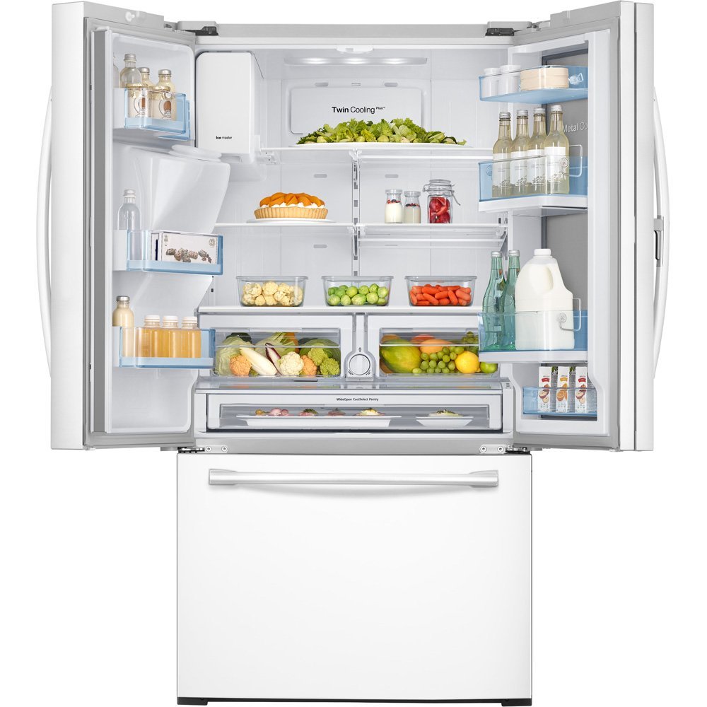 Samsung RF28HDEDPWW 27.8 Cu. Ft. White French Door Refrigerator free ...