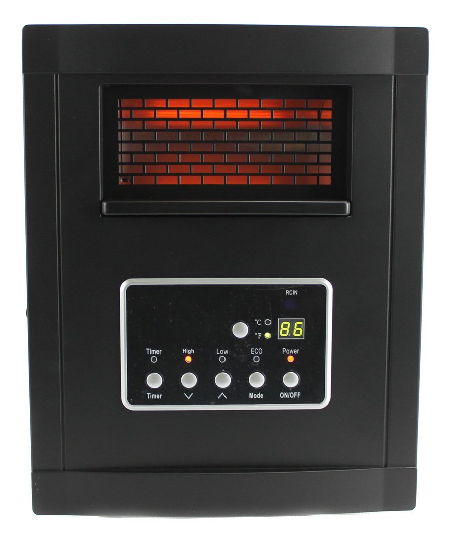 Electric Heater For 1000 Square Feet LifeSmart LifePro LS-1002HH 1,200 Sq Ft Infrared Quartz Electric
