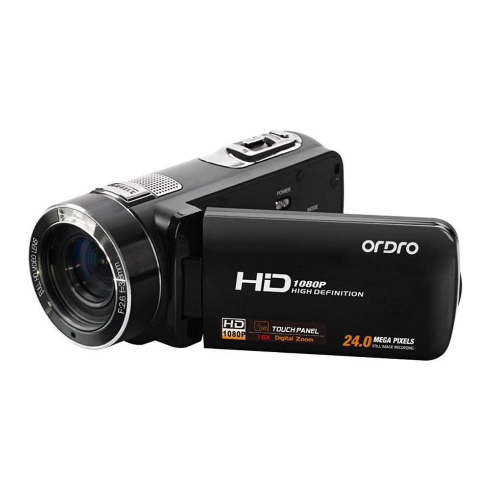 Boblov ORDRO HDV Full HD Digital Video Camera Recorder LCD Touch Screen