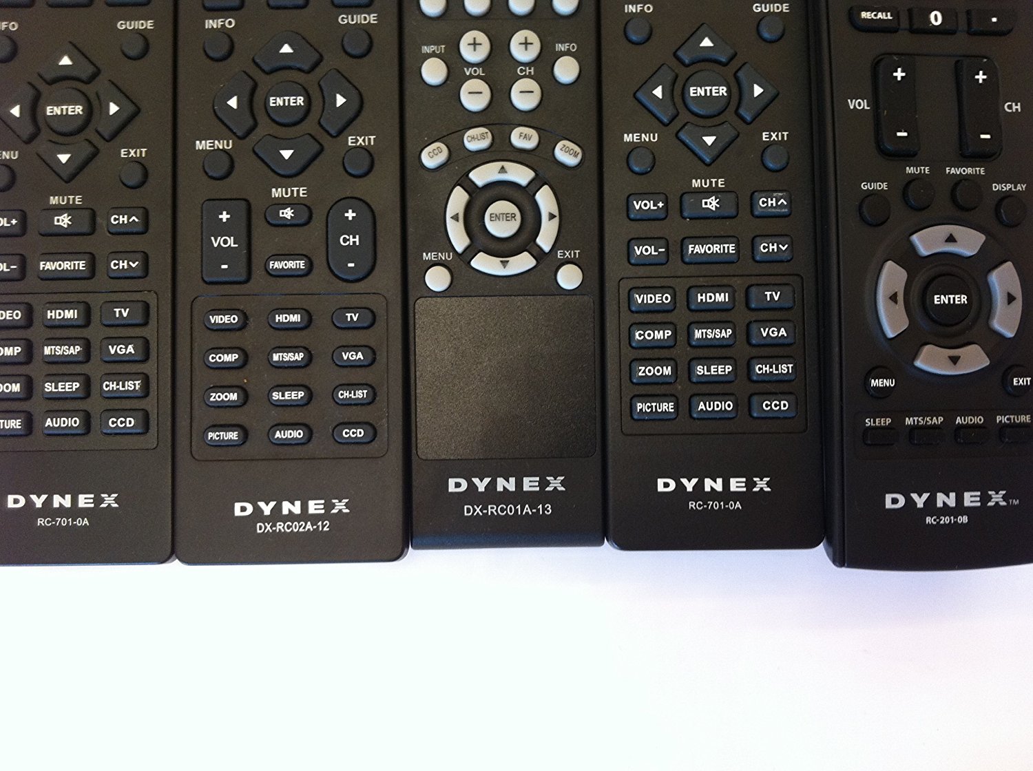 New BBY DYNEX brand remote DXRC01A12 DXRC02A12 sub RC7010A; RC