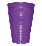 Creative Converting 318921 20 Count Plastic Cups, 12 oz, Amethyst