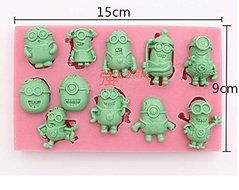 Anyana Silicone Fondant Cake Cookie Decorating Sugarcraft Moulds Minions Despicable Me