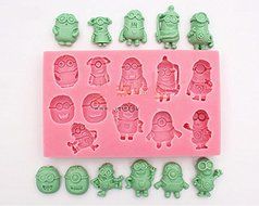 Anyana Silicone Fondant Cake Cookie Decorating Sugarcraft Moulds Minions Despicable Me N2