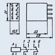 Relay RES-48A 205 7.2mA 100V USSR 2 pcs