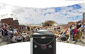 VR 360 Action Camera Wi-Fi 1.5&quot; Screen 220 Degree Wide Angle with Remote Control Device and iPhone App N2