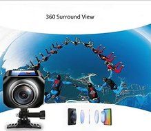 VR 360 Action Camera Wi-Fi 1.5&quot; Screen 220 Degree Wide Angle with Remote Control Device and iPhone App N3