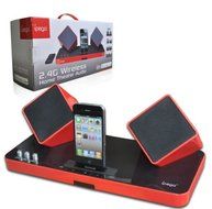 Ipega 2.4g Wireless Home Theater Audio Speaker for Iphone and Ipad in Red N2