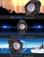 docooler Sunroad FR712A Digital All In One 3ATM Waterproof Fishing Barometer Altimeter Thermometer Watch Multifunction N9