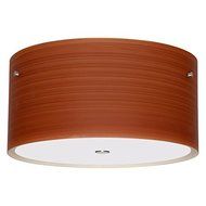 Besa Lighting 1KM-4008CH-SN 3X60W A19 Tamburo 16V2 Ceiling Flush Mount with Cherry Glass, Satin Nickel Finish...