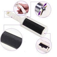 Gadfly- Lint / Dust / Pet Hair Remover Brush for Clothing or Furniture.(white)