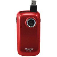 Vivitar Pocket Digital Video Recorder with 1.5-Inch LCD and 4x Digital Zoom in Red - DVR380RED (Discontinued by...