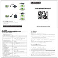 CableDeconn Multi-Function Big DisplayPort DP2 To HDMI VGA DVI Cable Converter Adapter N8