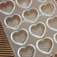MuLuo Polycarbonate Plastic Mold Heart Shaped Valentine Chocolate Mold