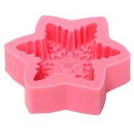 Bluelover Christmas Snowflake Soap Mold Fondant Cake Decorating Silicone Mold Baking Molds