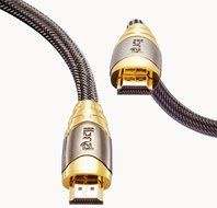 IBRA 22 Feet LUXURY GOLD High Speed Gold Plated HDMI v2.0/1.4a HDMI cable with Ethernet supports 3D, 4K, and Audio... N6
