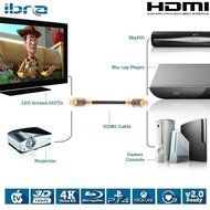IBRA 22 Feet LUXURY GOLD High Speed Gold Plated HDMI v2.0/1.4a HDMI cable with Ethernet supports 3D, 4K, and Audio... N7