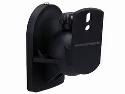 Monoprice 106979 Adjustable Speaker Wall Mount Bracket, Black, Set of 2 N3