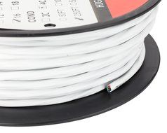 In Wall Speaker Wire | 100 Feet | 14AWG CL3 Rated 4-Conductor Wire White Oxygen Free Copper includes banana plugs... N19