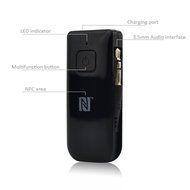 Disnix A6 Mini Wireless Audio Receiver 3.5mm Bluetooth V4.0 Car Stereo Adapter A2dp with Apt-x &amp; NFC &ndash; Ideal for...