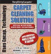 Carpet Cleaning Solution SUPER Concentrated Deep Cleaning Non Sticky Professional Strength Carpet Cleaner &amp; Deodorizer... N3