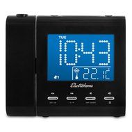 Electrohome EAAC601 Projection Alarm Clock with AM/FM Radio, Battery Backup, Auto Time Set, Dual Alarm, Nap/Sleep... N2