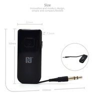 Disnix A6 Mini Wireless Audio Receiver 3.5mm Bluetooth V4.0 Car Stereo Adapter A2dp with Apt-x &amp; NFC &ndash; Ideal for... N4