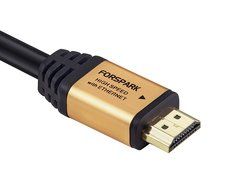FORSPARK High Speed Ultra HDMI Cable with Ethernet and Supports 4K, 3D, 1080p, 10-Feet, Matt Gold Case N4