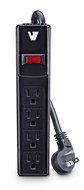 V7 SA0706B-8N6 Home/Office Surge Protector (7 Outlets, EMI-/RFI-Filter, Low profile wall plug, keyhole mounting... N5