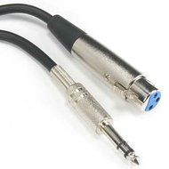 InstallerParts 15 ft XLR 3P Female to 1/4" Stereo Microphone Cable -- Professional Series -- Stage, DJ, Pro, Studio... N2