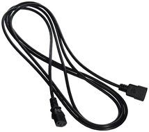 C2G / Cables To Go 03142 18 AWG Computer Power Extension Cord for IEC320C14 to IEC320C13, Black (2 Feet/0.76...