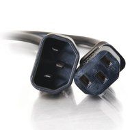 C2G / Cables To Go 03142 18 AWG Computer Power Extension Cord for IEC320C14 to IEC320C13, Black (2 Feet/0.76... N2