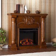Romano Electric Fireplace - Salem Antique Oak N2
