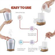 SUN-E Aromatherapy Oil Diffuser,100ML Essential Oil Ultrasonic Cool Mist Humidifier Waterless Auto Shut-off Perfect... N8