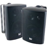 New DUAL LU43PB 4" 3-Way Indoor/Outdoor Speakers (Black)