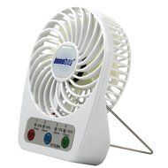 Innobay&reg; Mini Handy Portable Rechargeable Fan Operated by Built-in Lithium Battery, 7 blades, 4 Speeds of Air... N17