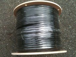 RG6 Outdoor Direct burial Coaxial cable with Messenger, 1000 ft N4