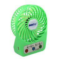 Innobay&reg; Mini Handy Portable Rechargeable Fan Operated by Built-in Lithium Battery, 7 blades, 4 Speeds of Air... N20