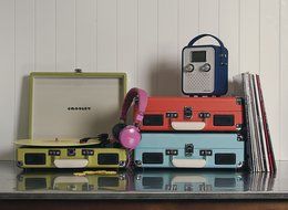 Crosley CR8005D-PI Cruiser Deluxe Portable 3-Speed Turntable with Bluetooth, Pink N60