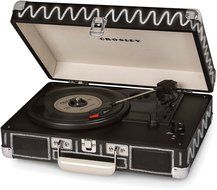 Crosley CR8005D-PI Cruiser Deluxe Portable 3-Speed Turntable with Bluetooth, Pink N61