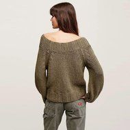 Knitwear,Laimeng Women Knitting O-Collar Long Sleeve Knitted Pullover Loose Sweater Jumper Tops Knitwear Plus...