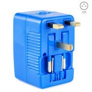 Yubi Power Dual Outlet Travel Adapter with 2 Universal Outlets - Built In Surge Protector and Neon Light Indicator... N14