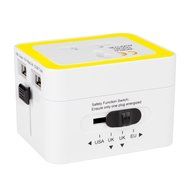 Yubi Power Dual Outlet Travel Adapter with 2 Universal Outlets - Built In Surge Protector and Neon Light Indicator... N17