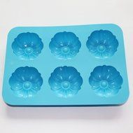 X-Haibei Pumpkin Muffin Bundt CupCake Silicone Mold Soap Chocolate Jelly Bakeware Pan